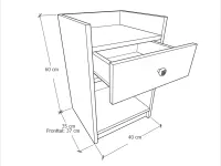 Basic éjjeliszekrény 1 ajtós 1 fiókos BL 2